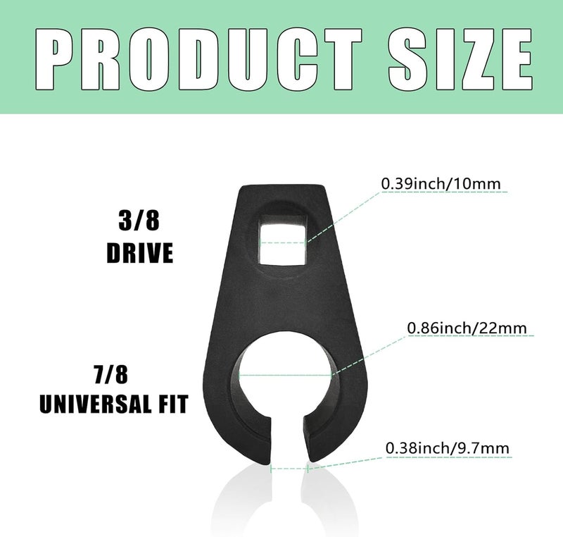 ECHO AUTOMILES Offset Oxygen Sensor Socket, 3/8 Inch Drive, 7/8 Inch (22mm),Offset Wrench Remover Tool-Universal - Image 2